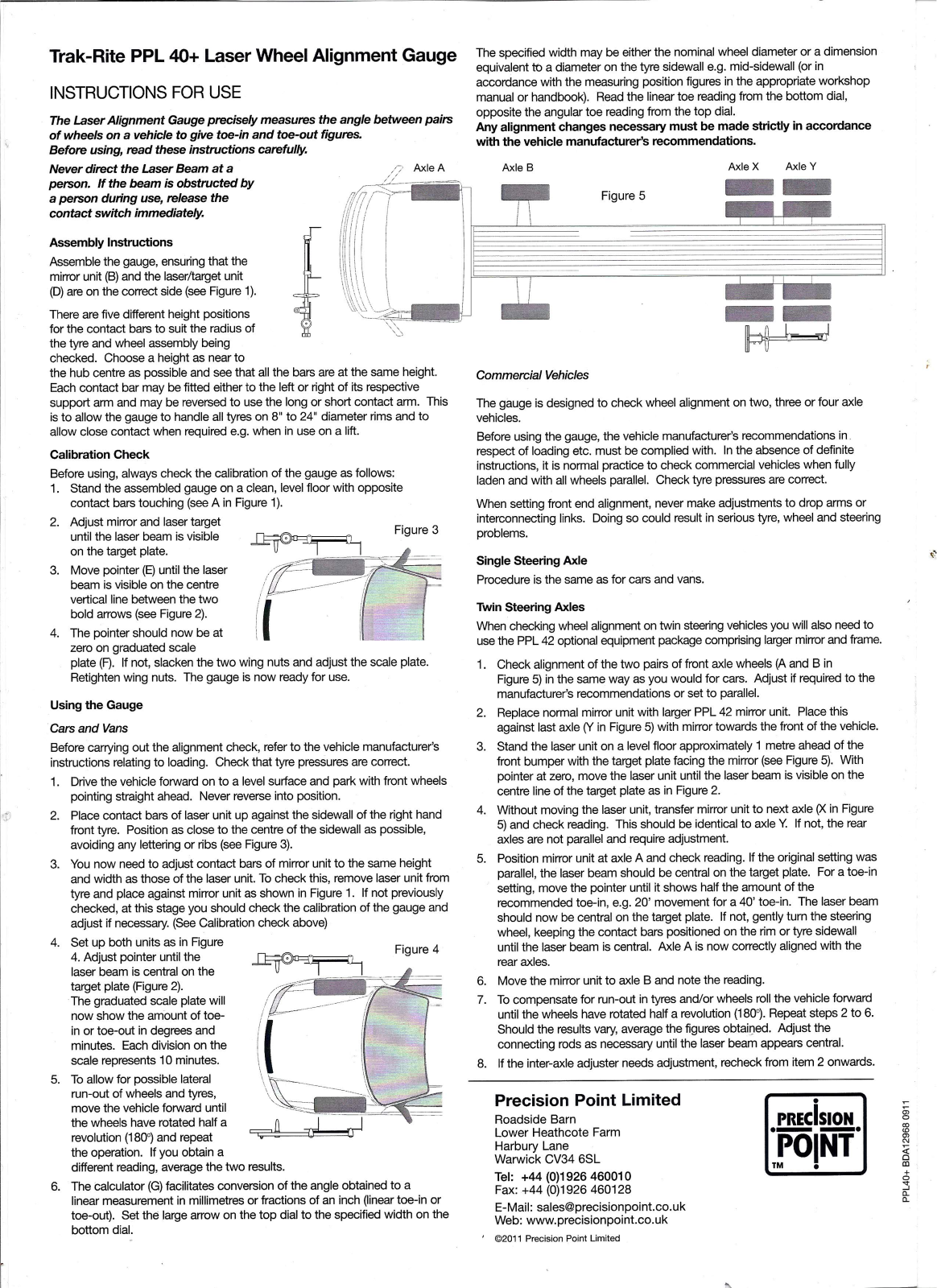 DUNLOP TRAK-RITE PPL 40+ User Manual