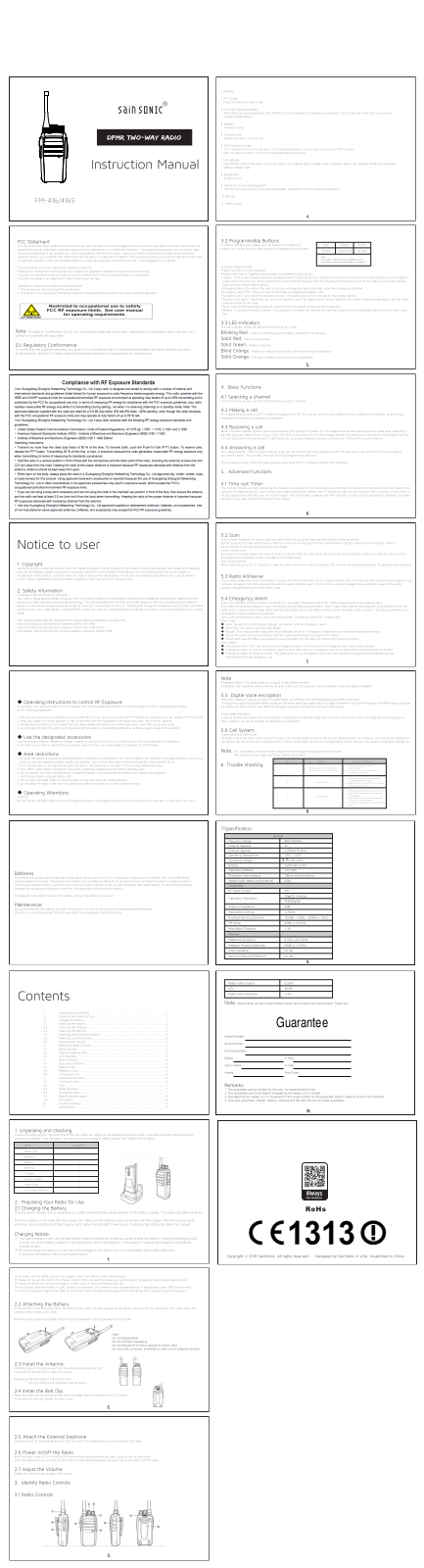 Shangrila Networking Technology FM416416S User Manual