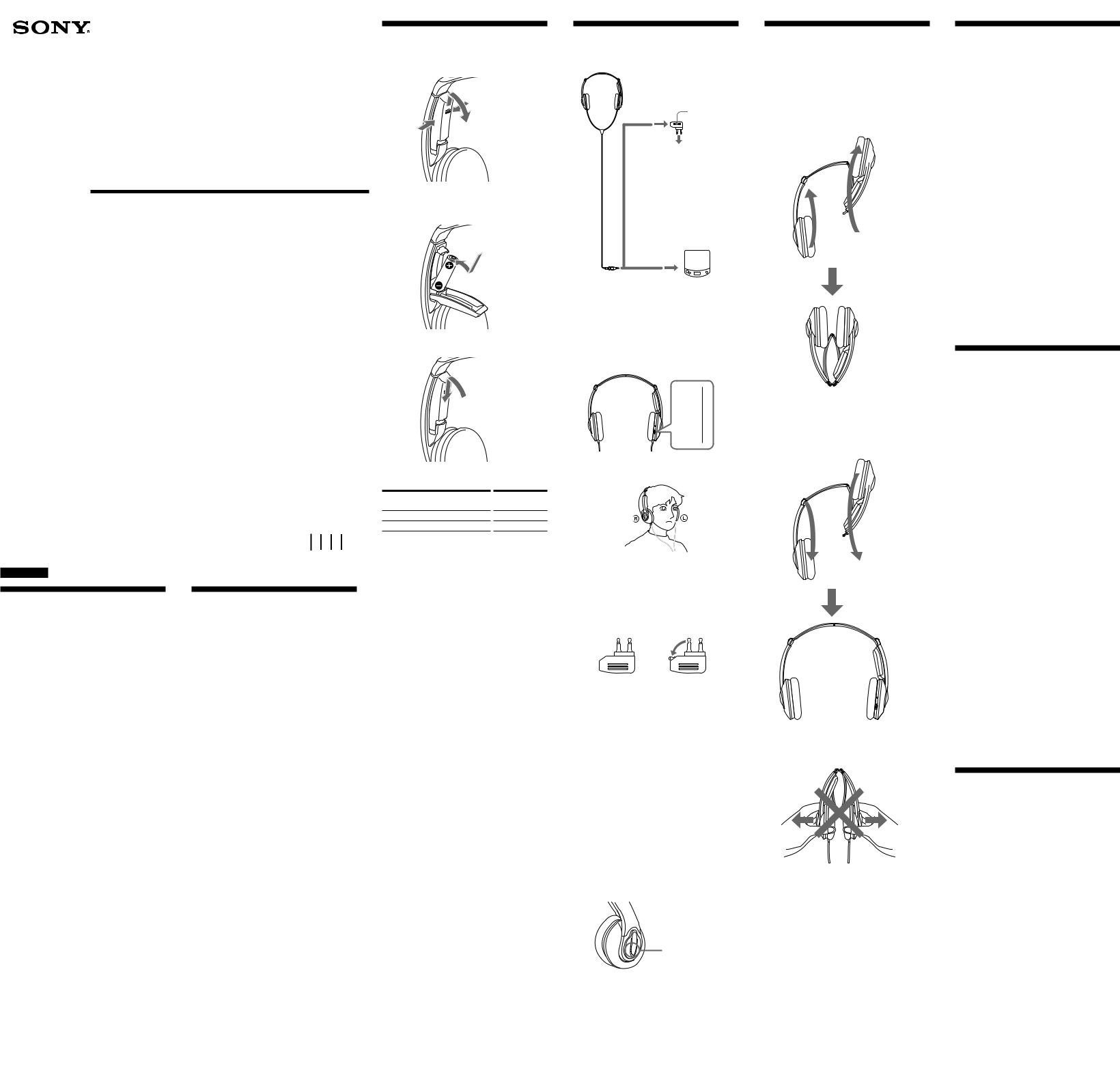 Sony MDR-NC05 User Manual