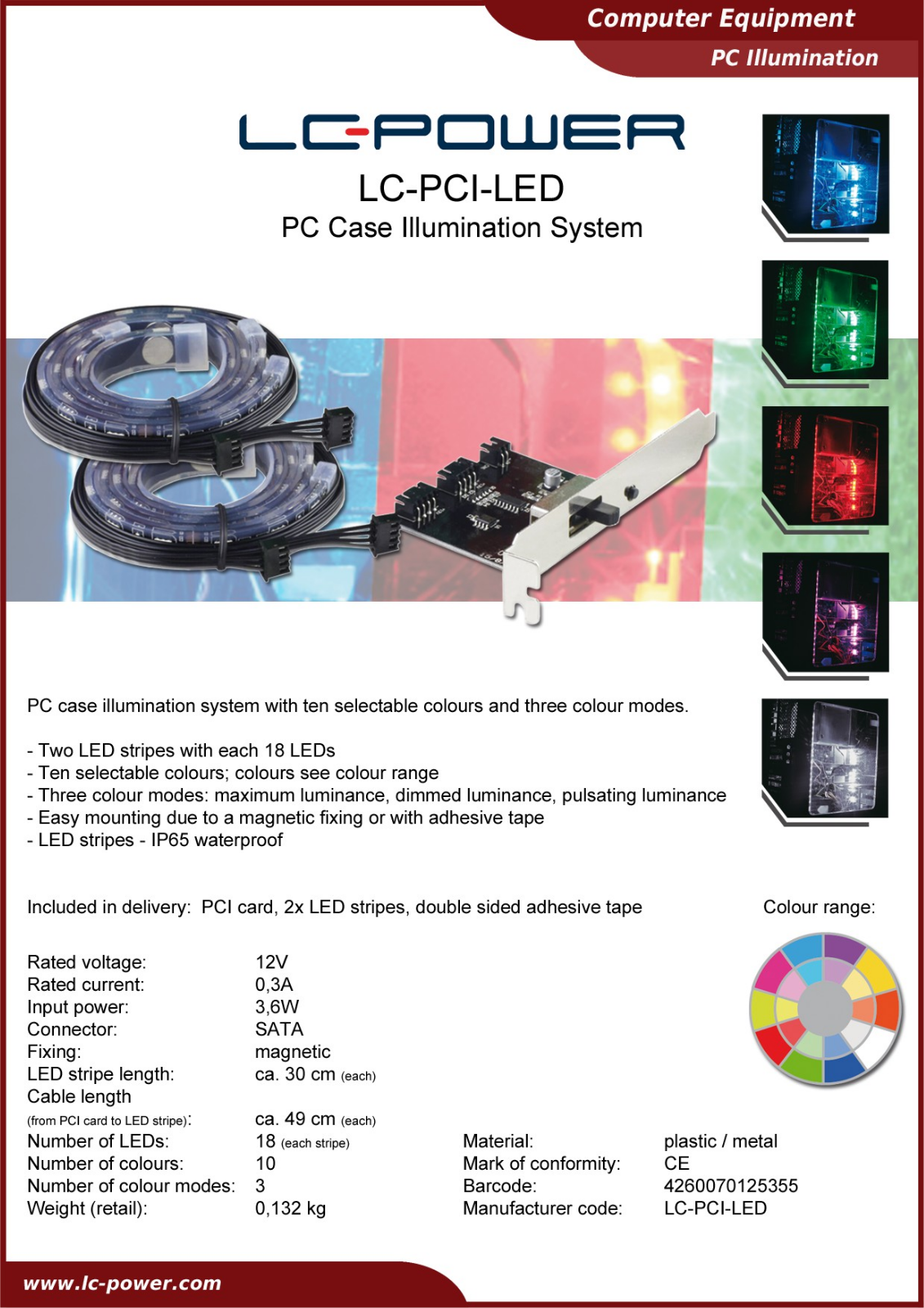 LC-Power LC-PCI-LED User Manual