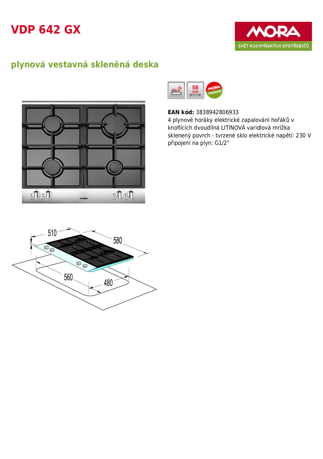 Mora VDP 642 GX User Manual