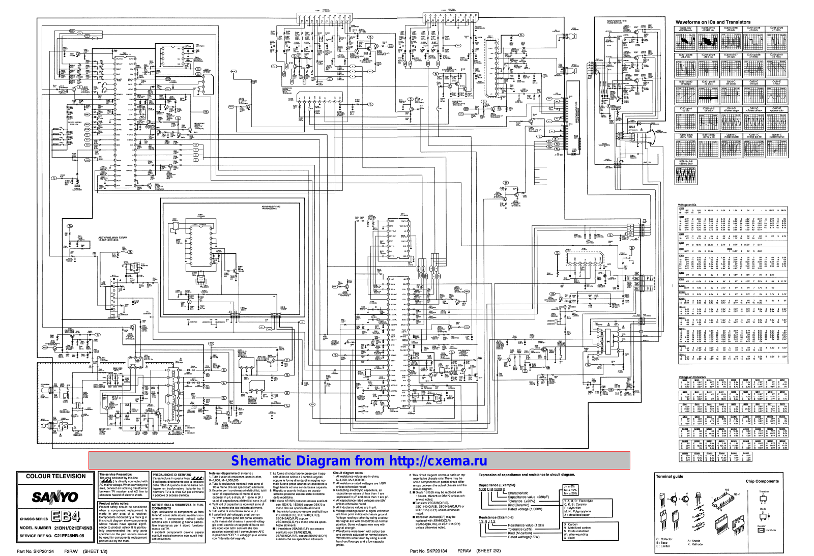 SANYO PLC-SW20 Diagram