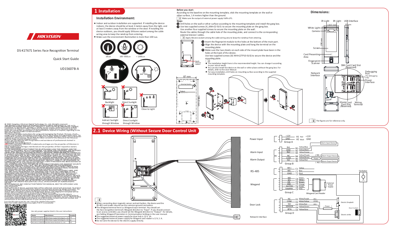 Hikvision DS-K1T671 User Manual