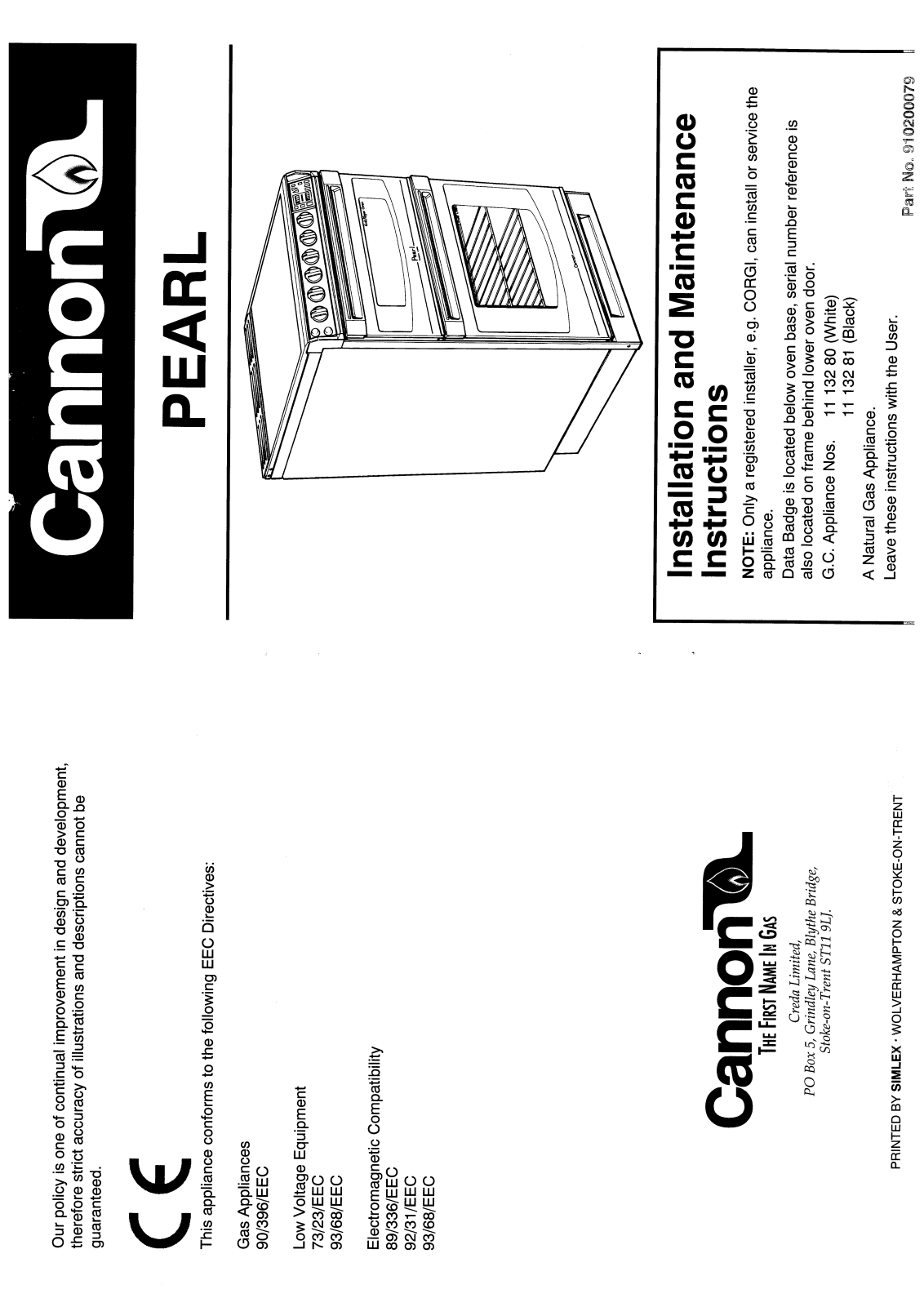 Cannon HB10245G User Manual