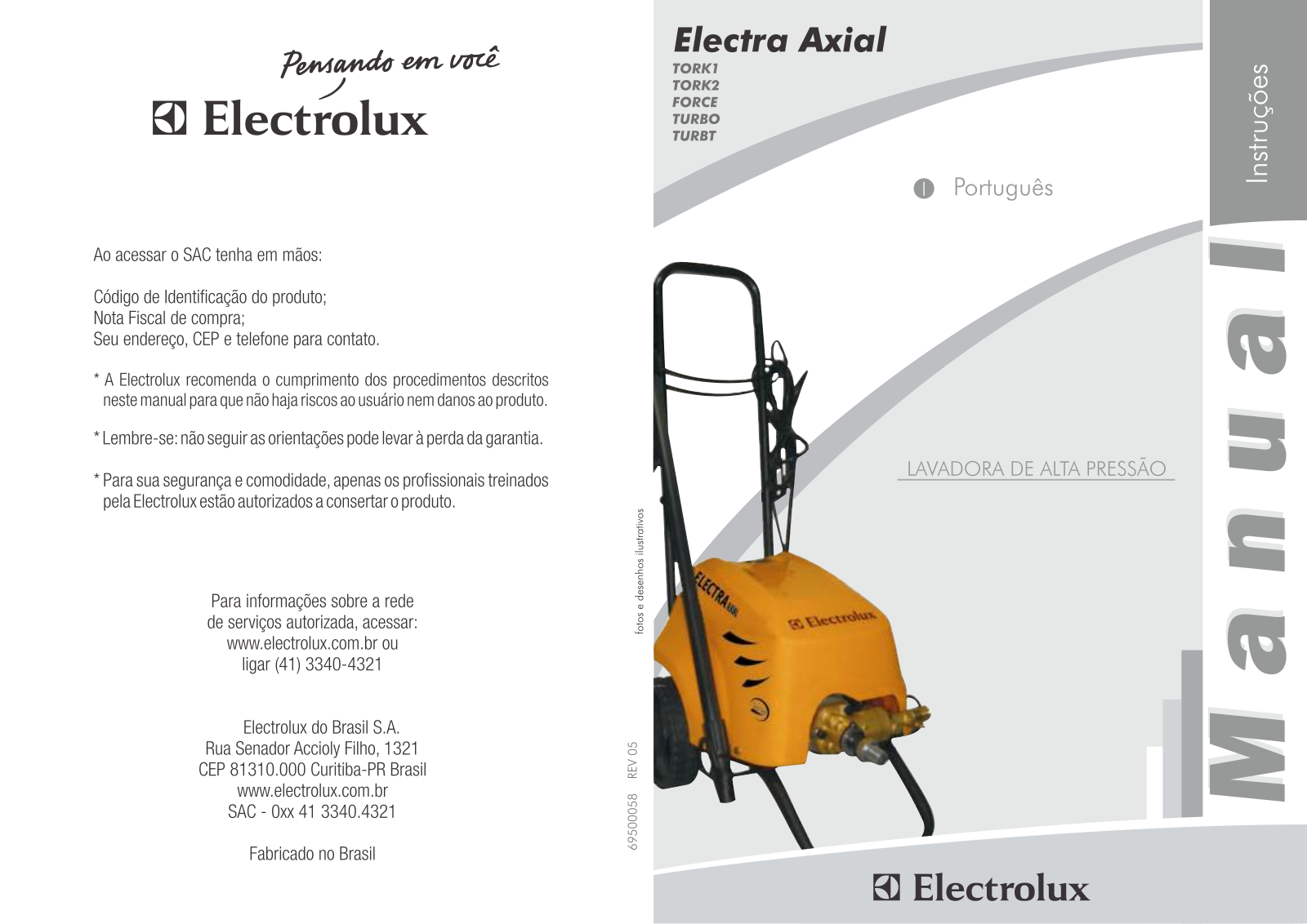 AEG TORK1, TORK2, FORCE, TURBO, TURBT User Manual