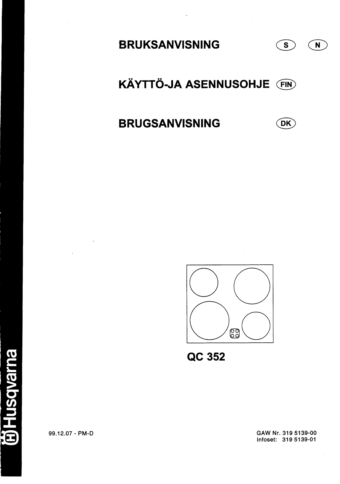 Husqvarna QC352, QC352X User Manual