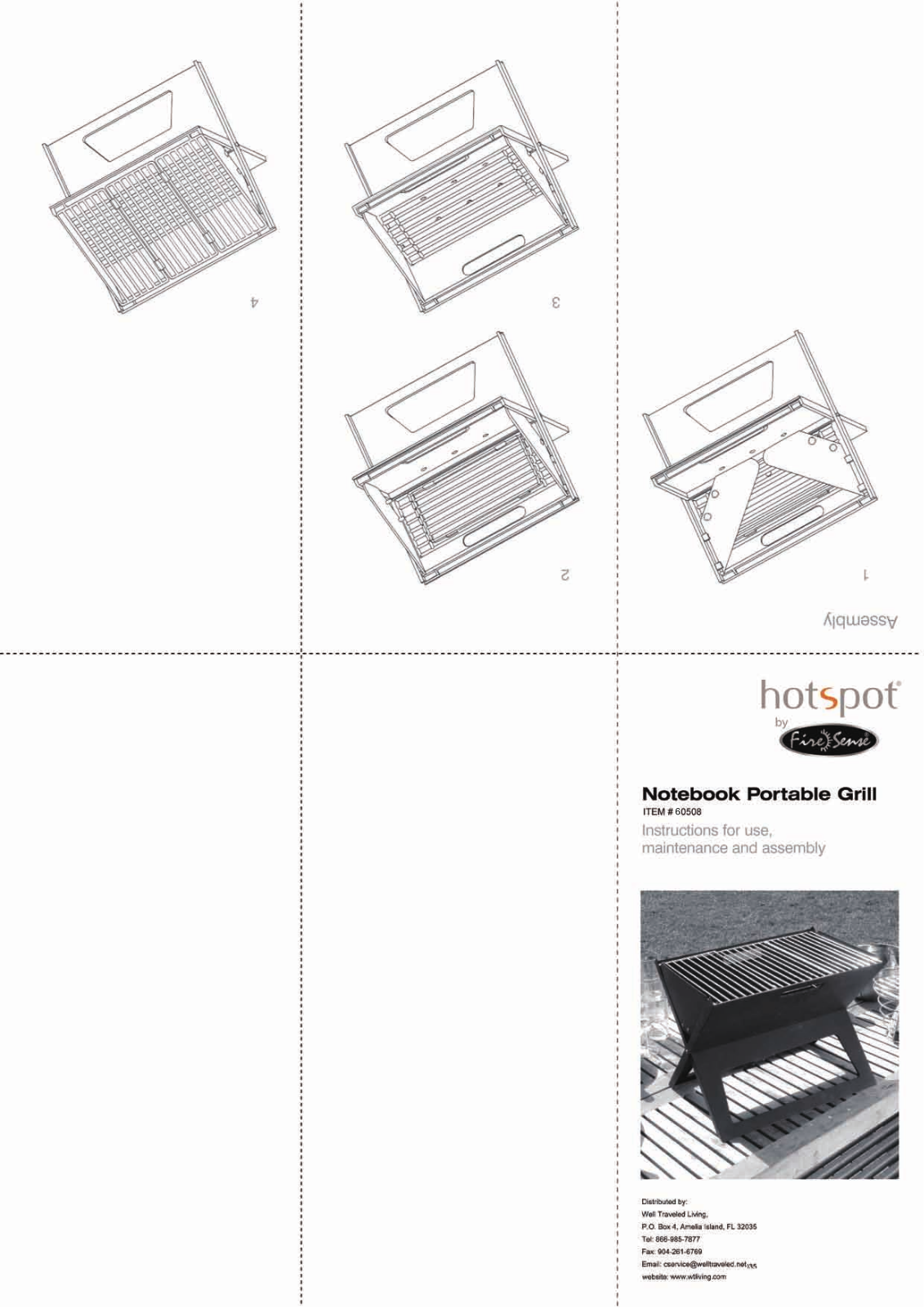 Well Traveled Living HotSpot Notebook, HotSpot 60508 User Manual