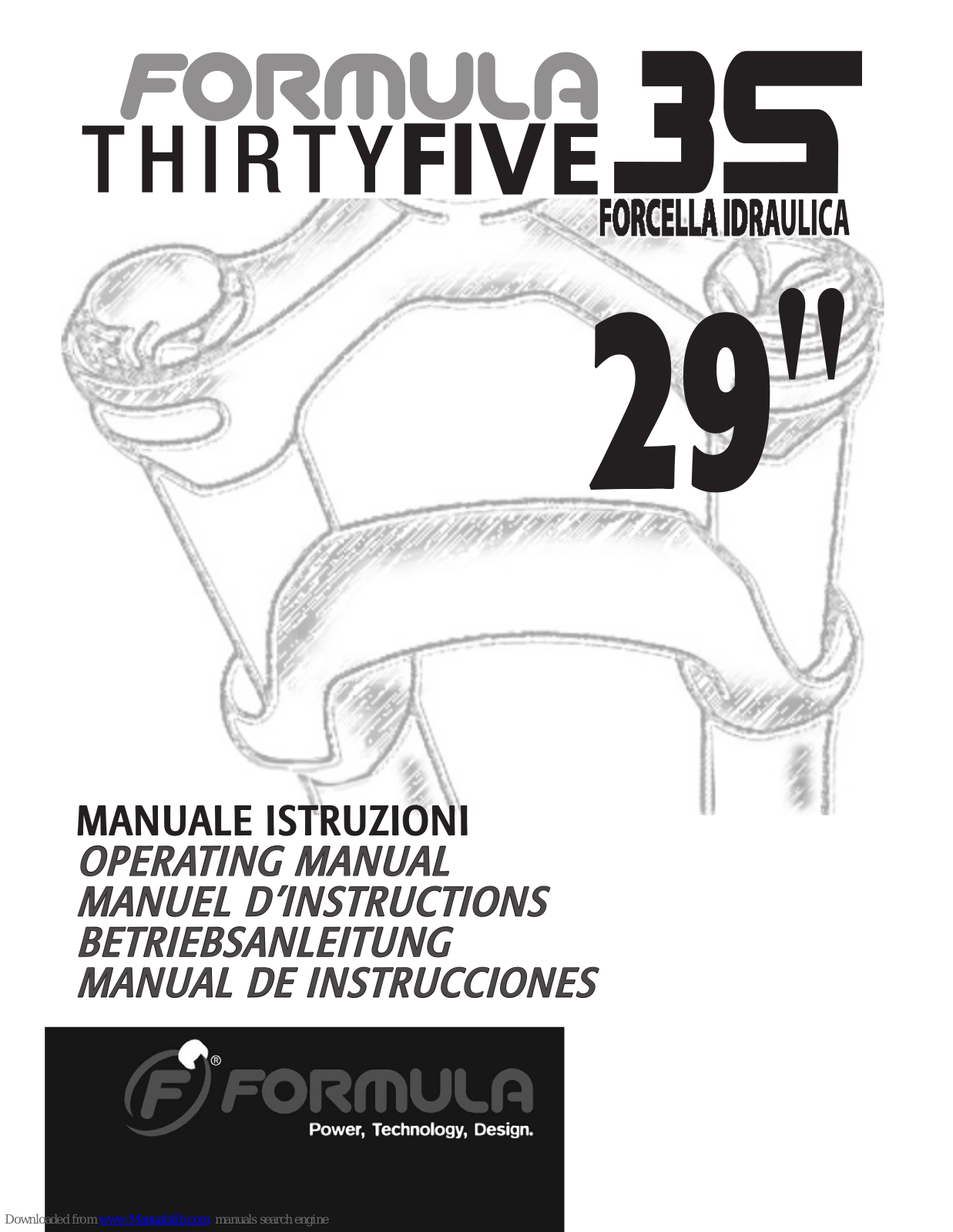 Formula THIRTYFIVE QR15 Operating Manual