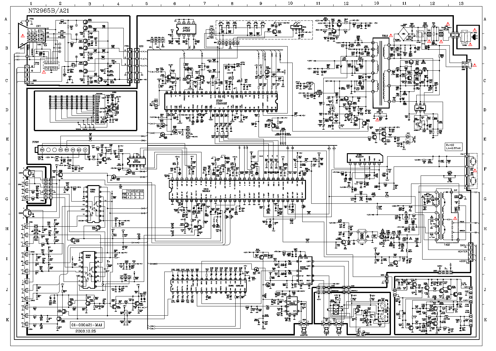 TCL NT2965B Schematic