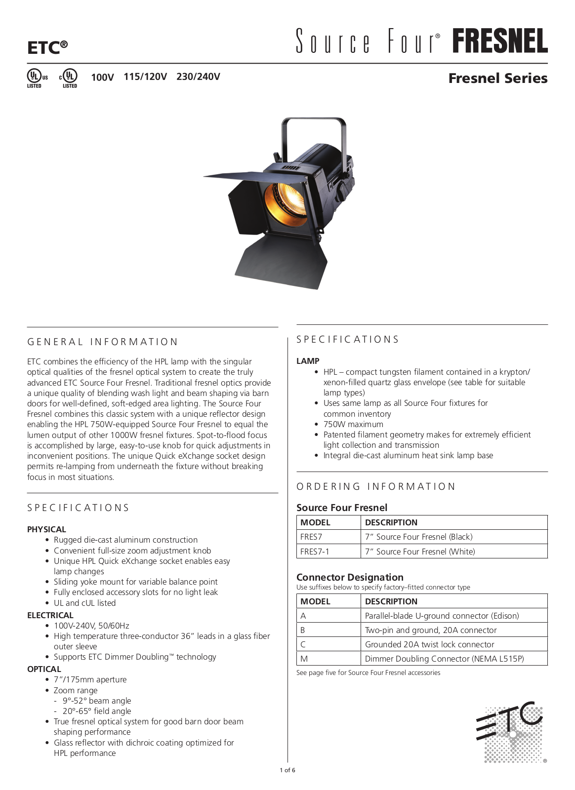 ETC FRES7-1A Data Sheet