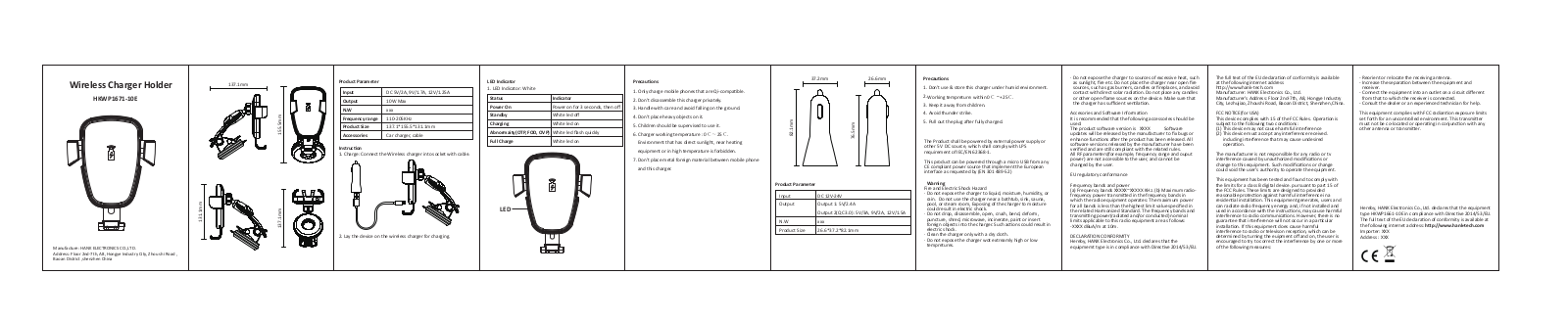 HANK ELECTRONICS 1671 User Manual