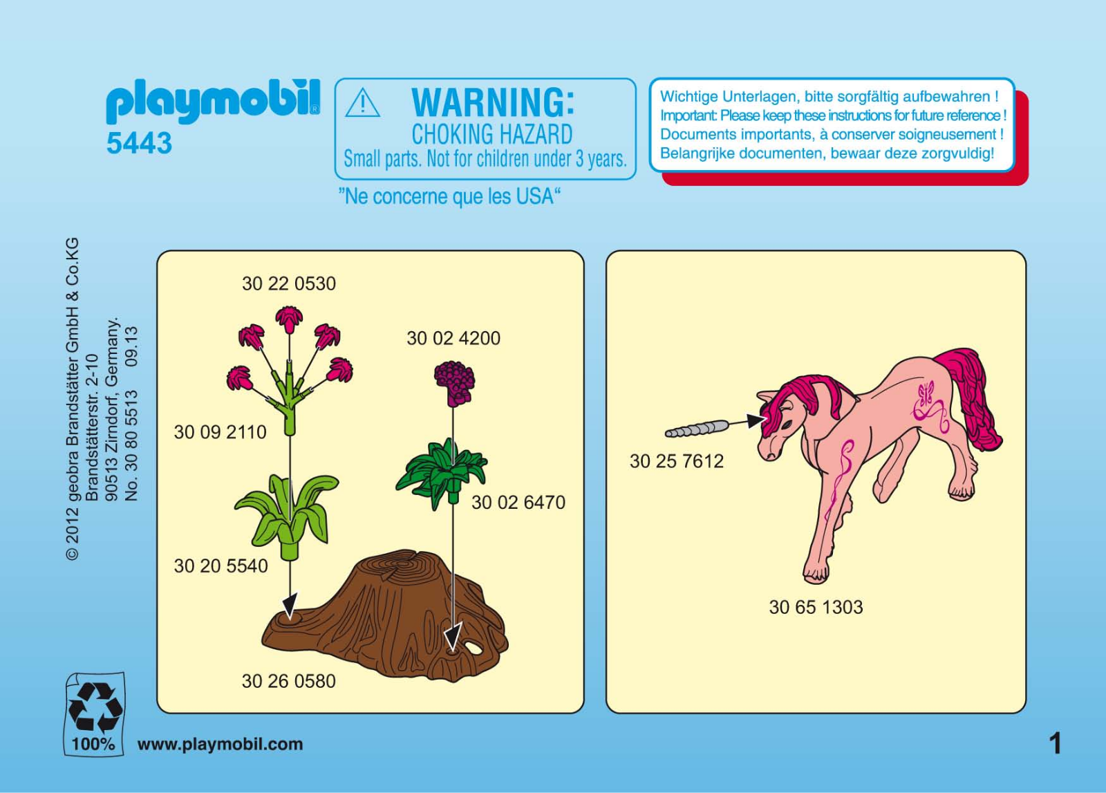 Playmobil 5443 Instructions