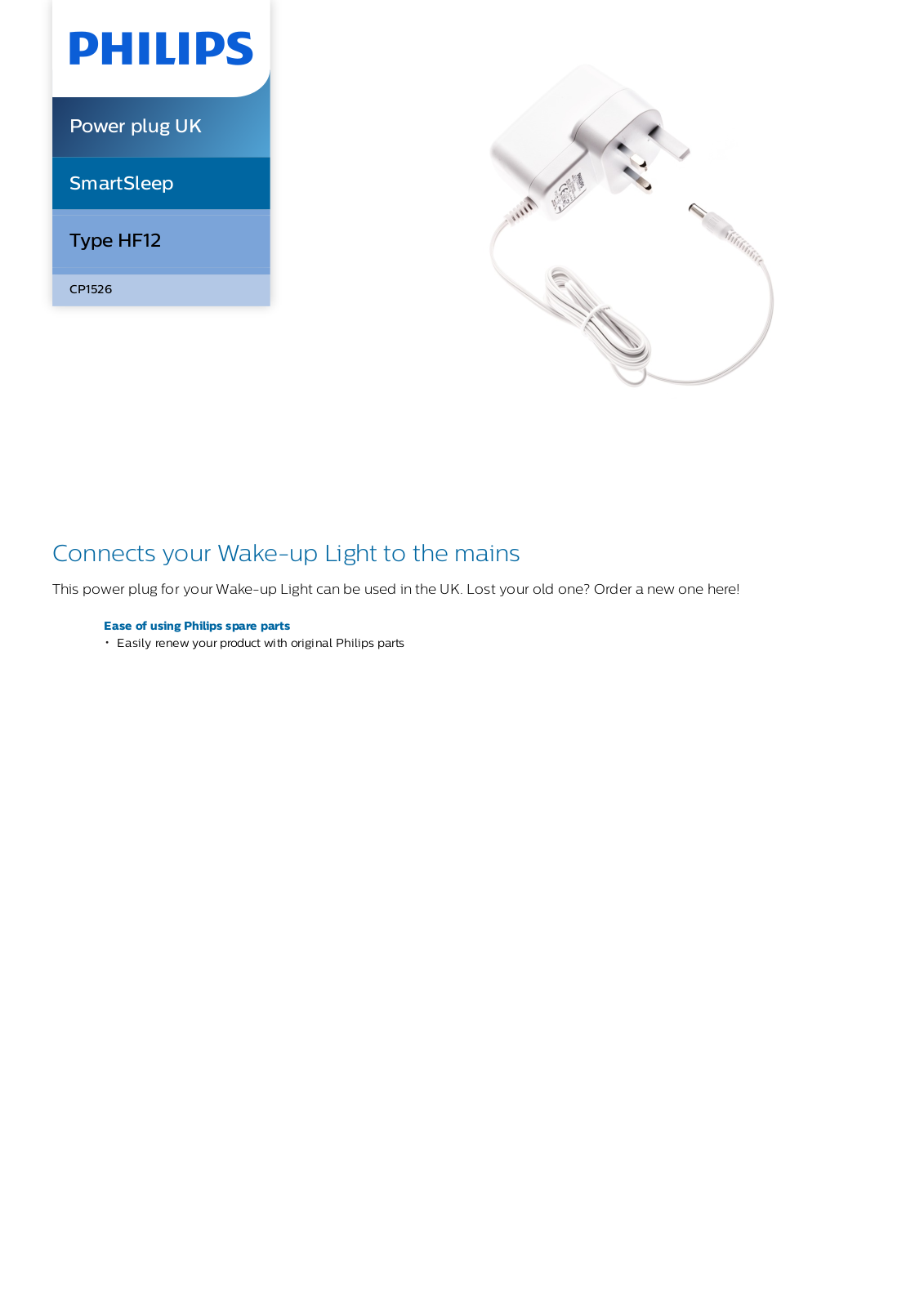 Philips CP1526/01 leaflet - ManualMachine.com