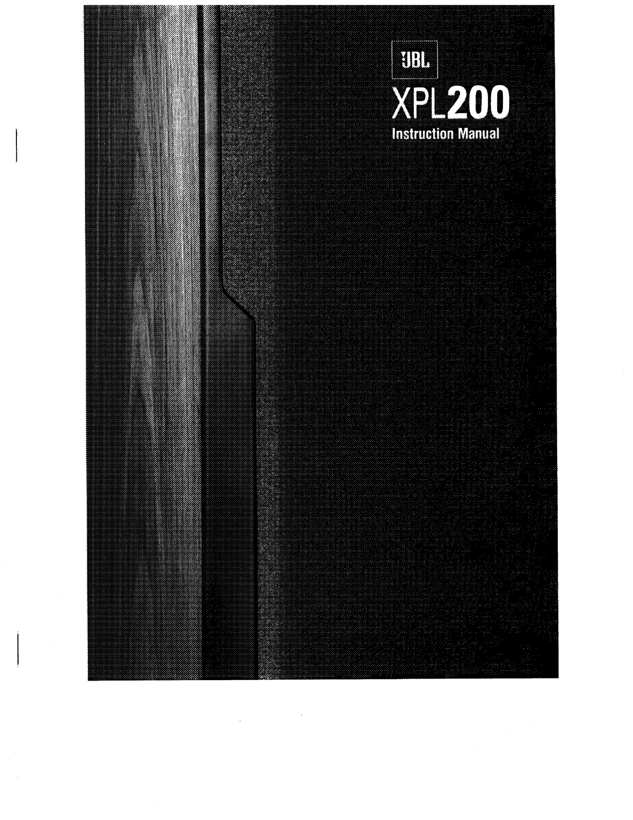 Jbl XPL200ABQL, XPL200, XPL200A User Manual