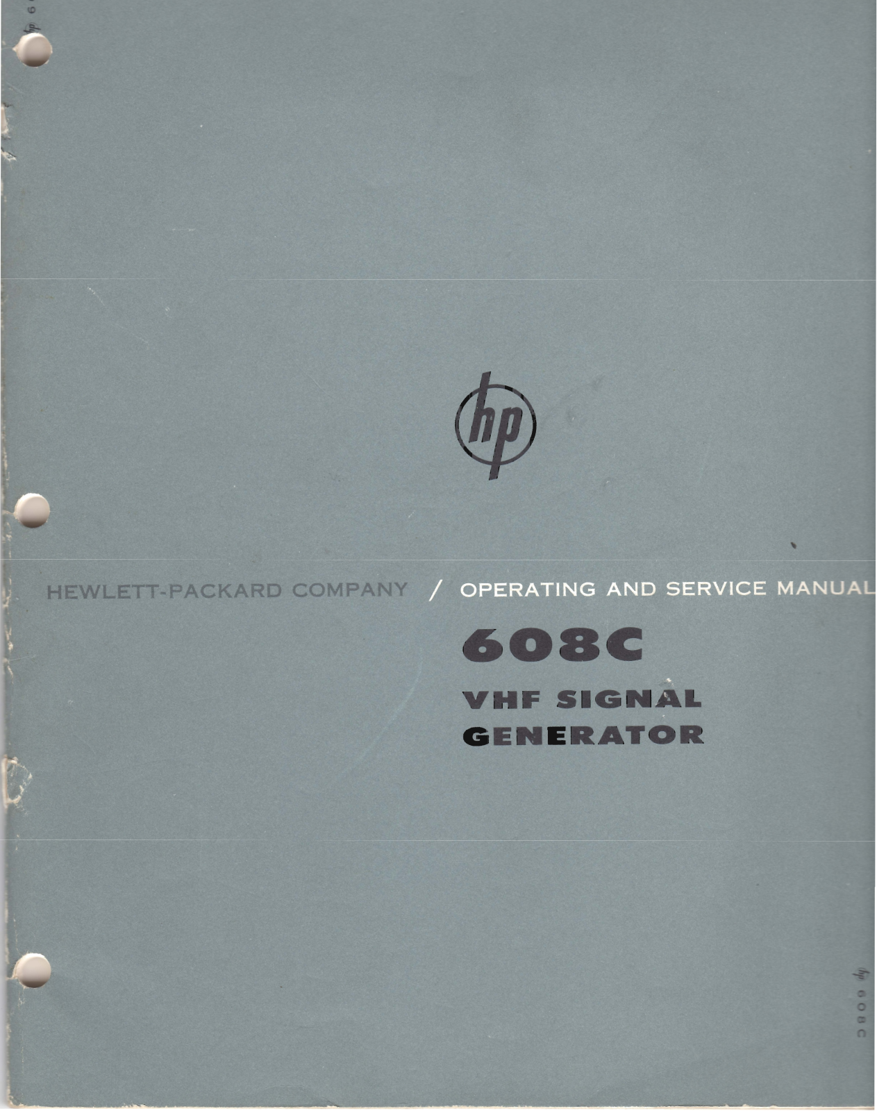 HP 608C Service manual