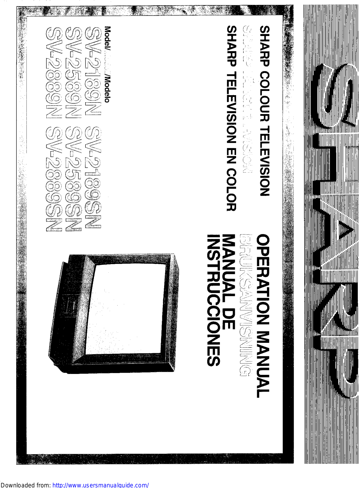 SHARP SV-2189/2589/2889N/SN User Manual