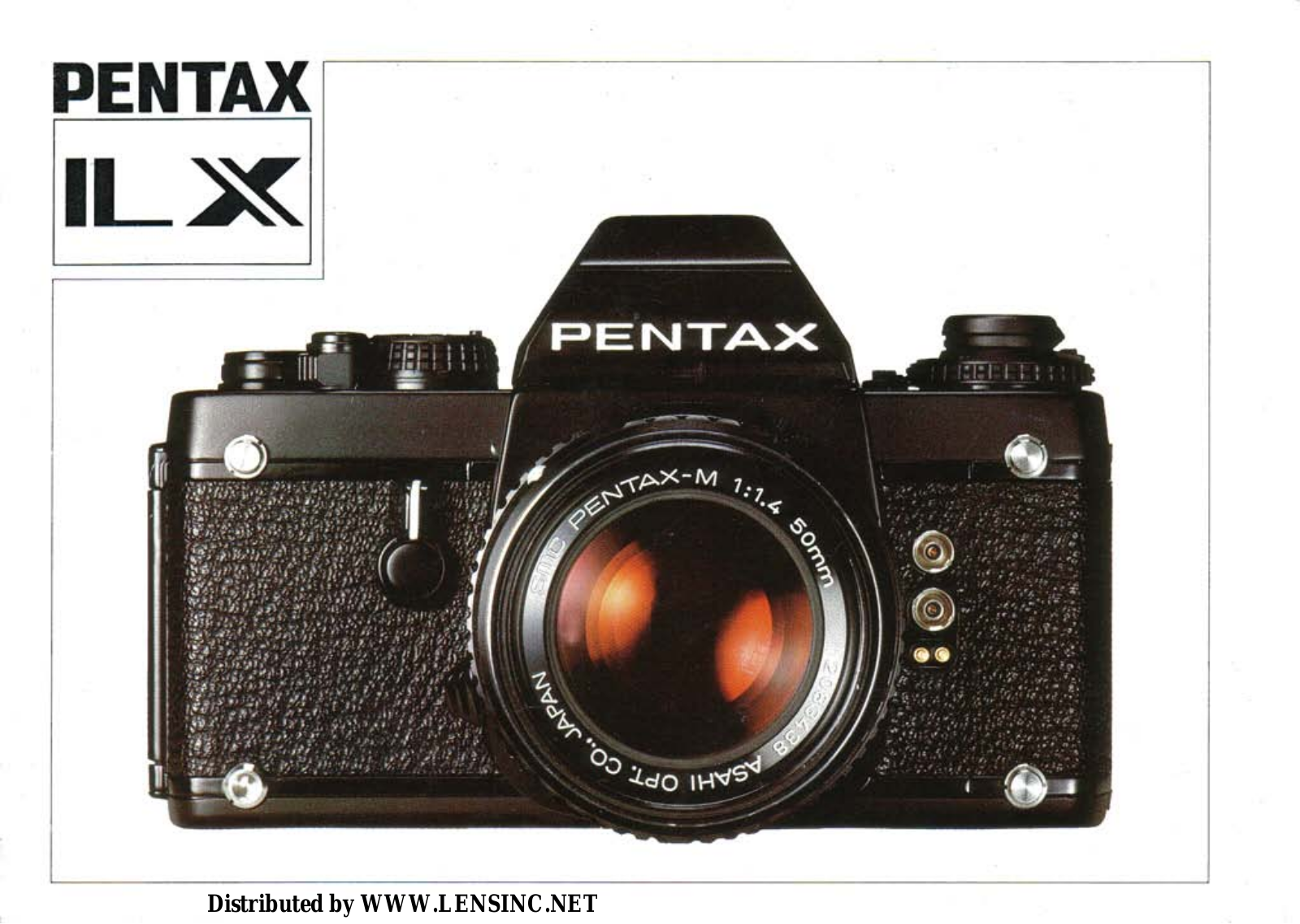 Pentax IL-X Instruction Manual