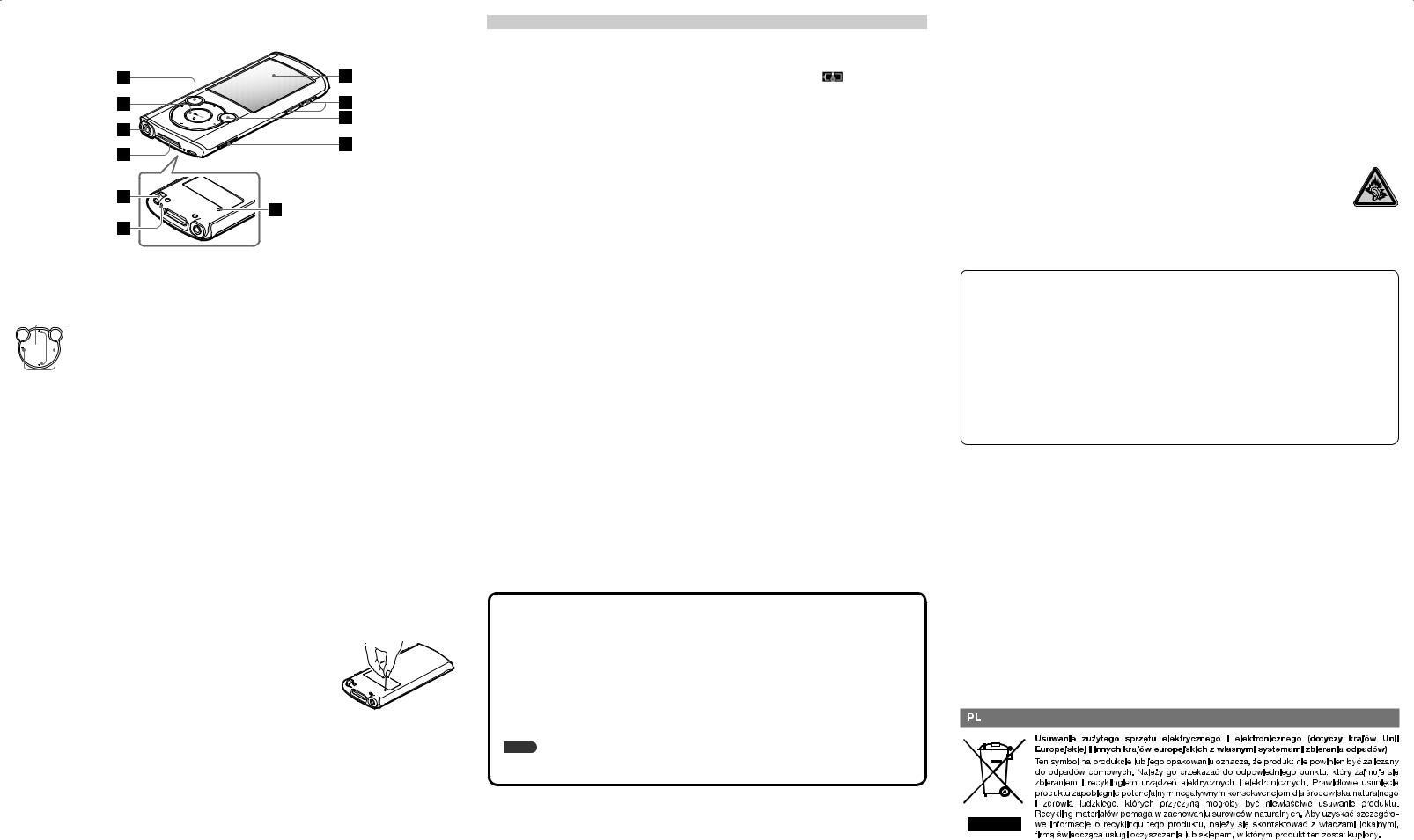 Sony NWZ-E463, NWZ-E464, NWZ-E465, NWZ-E463K, NWZ-E464K Getting Started Guide