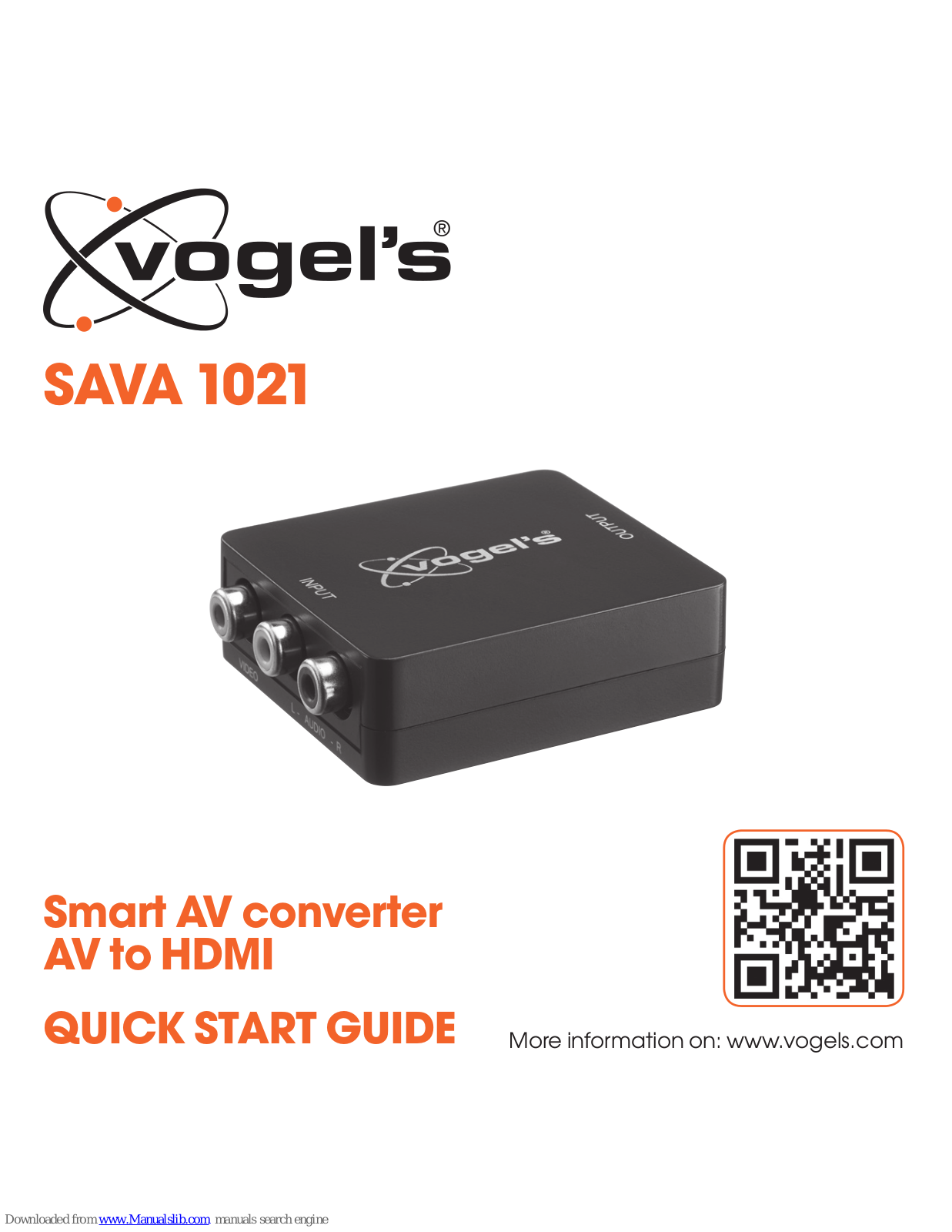 Vogel SAVA 1021 Quick Start Manual