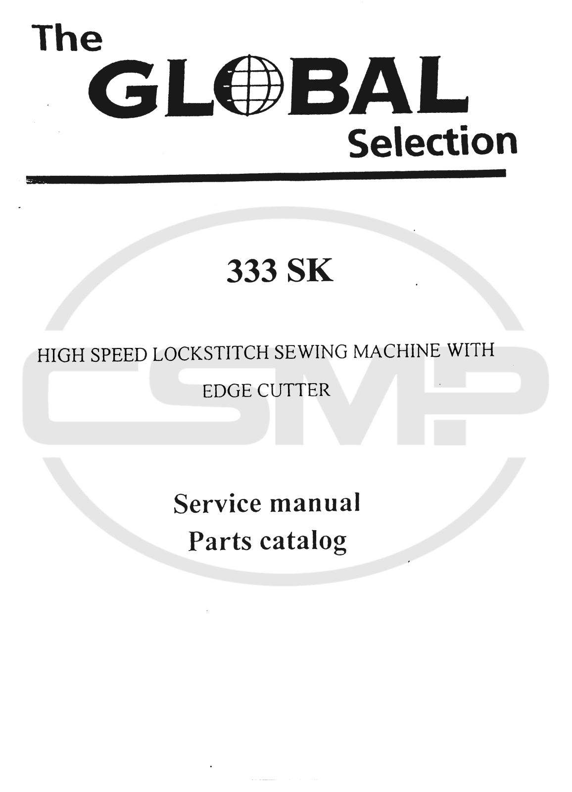 Global 333-SK Parts Book