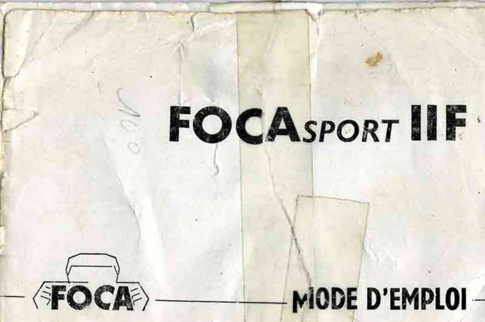 FOCA FocaSport IIF Instruction Manual