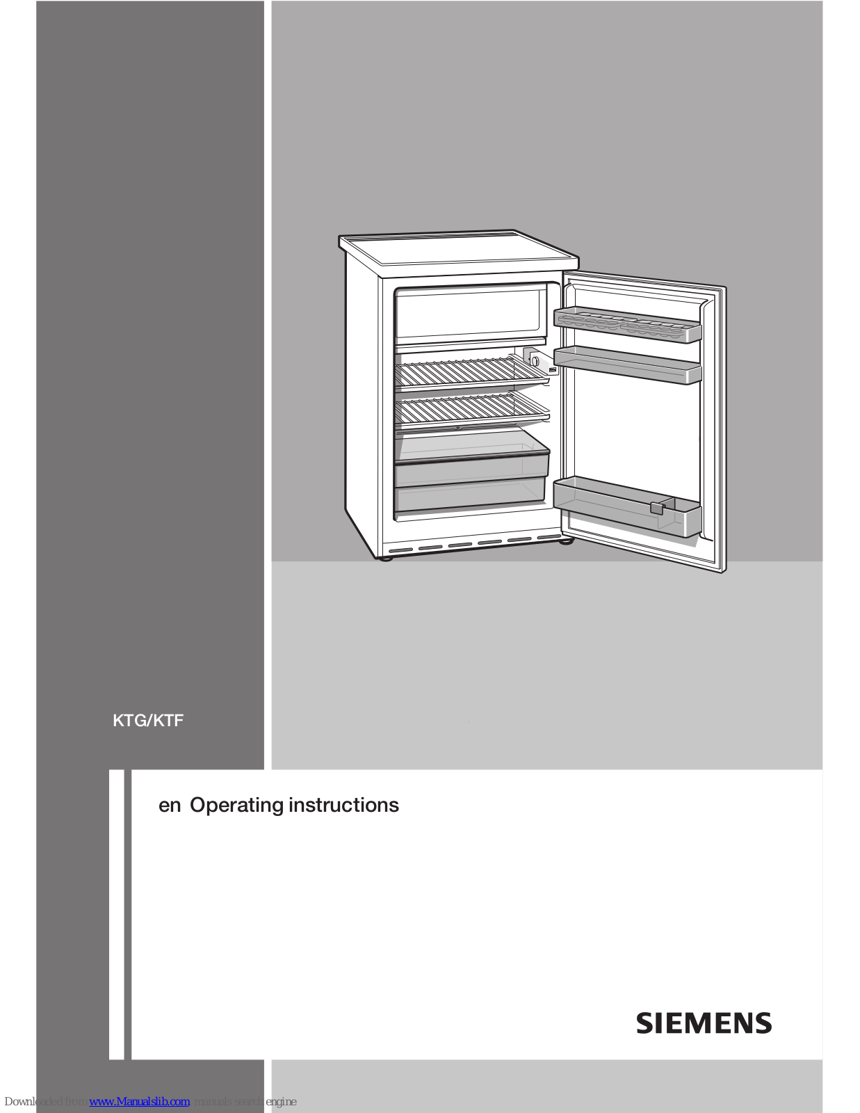 Siemens KTG, KTF Operating Instructions Manual - ManualMachine.com