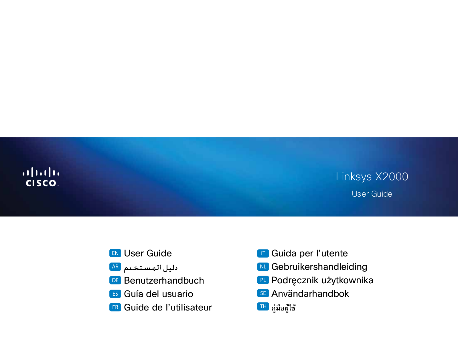 LINKSYS X2000, X3000, X3500 User Manual