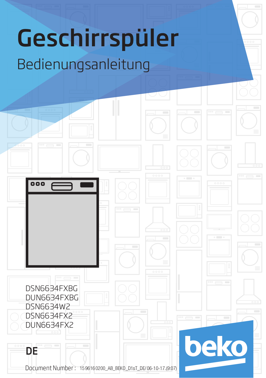 BEKO DUN6634FX2 operation manual