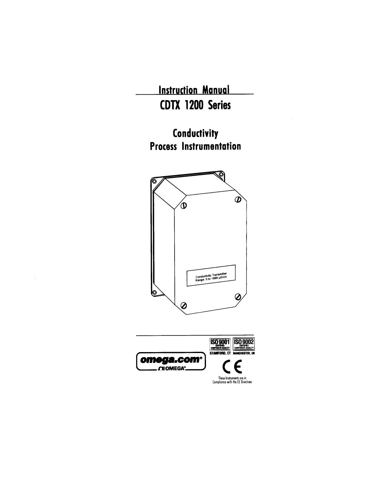 Omega Products CDTX1201 Installation  Manual