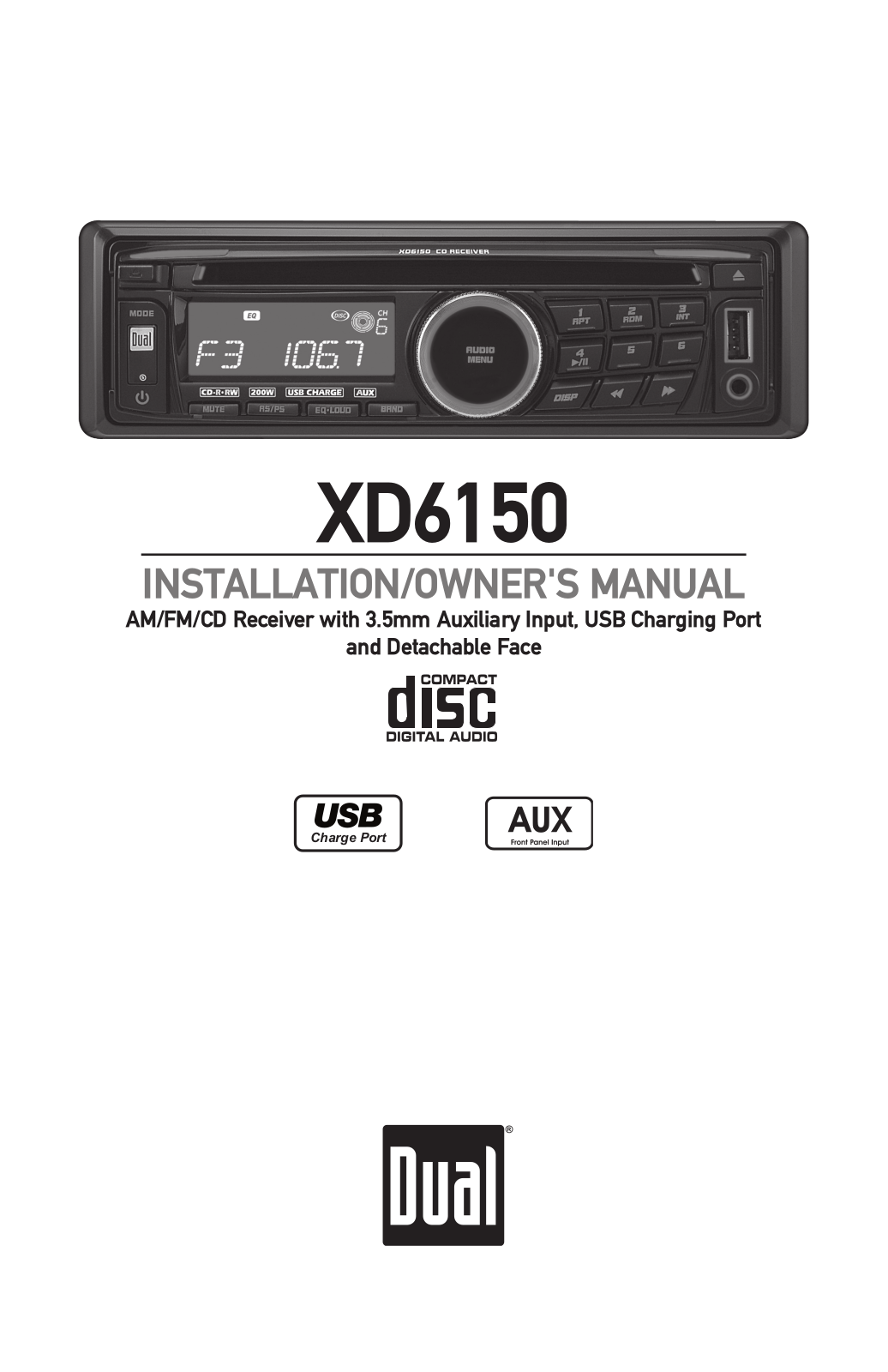 Dual XD6150 User Manual