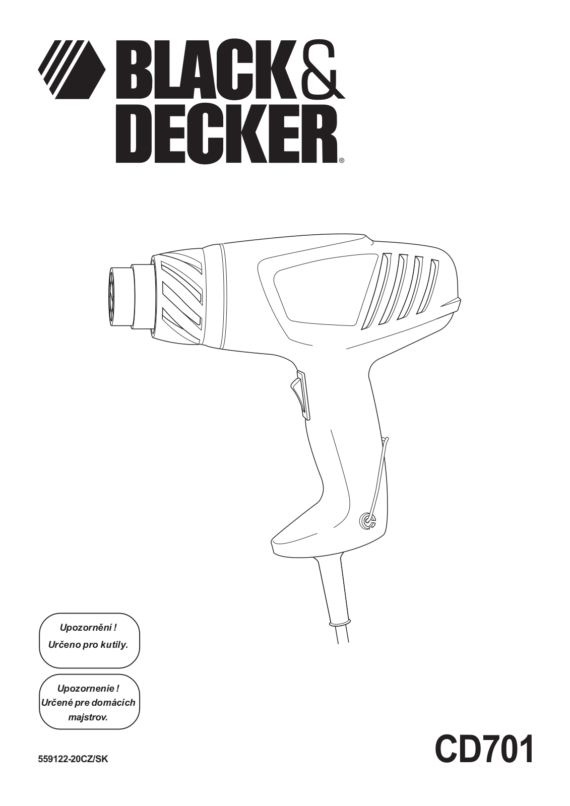 Black & Decker CD701 User Manual