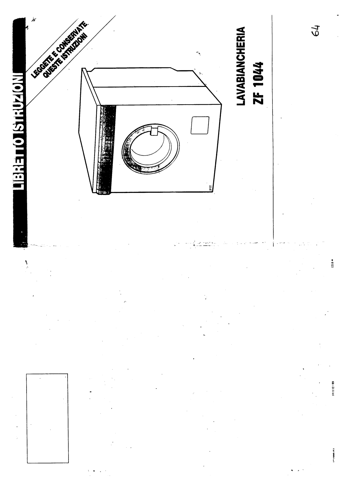 Zanussi ZF1044 User Manual