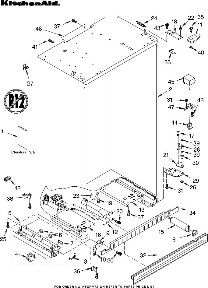 KitchenAid KSSC42FKS00 Parts List