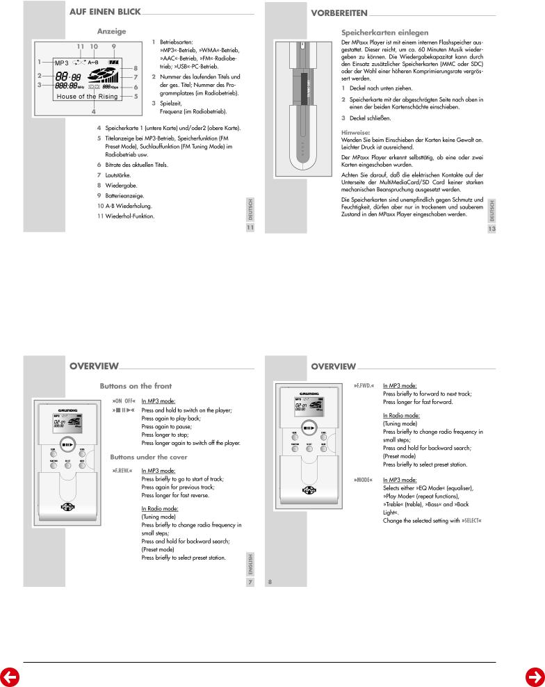 Grundig SP-9100-PLL, SP-4101, MPAXXSP-9100-PLL, MPAXXSP-4101 Service Manual