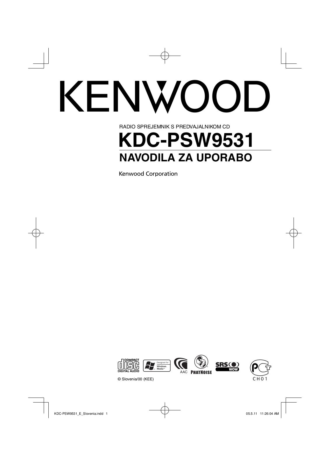 Kenwood KDC-PSW9531 User Manual