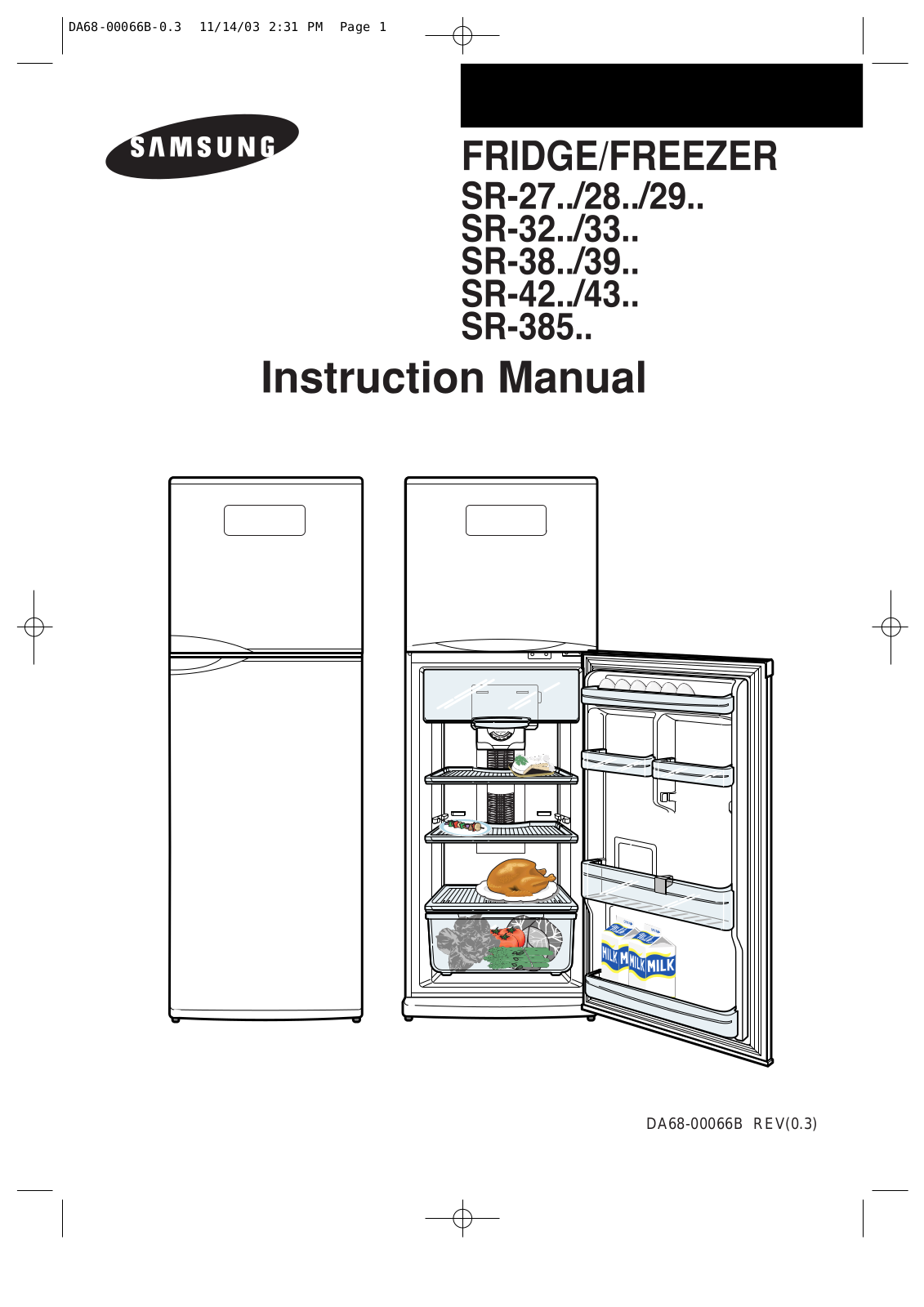 Samsung SR-385NW, SR-386NTS User Manual