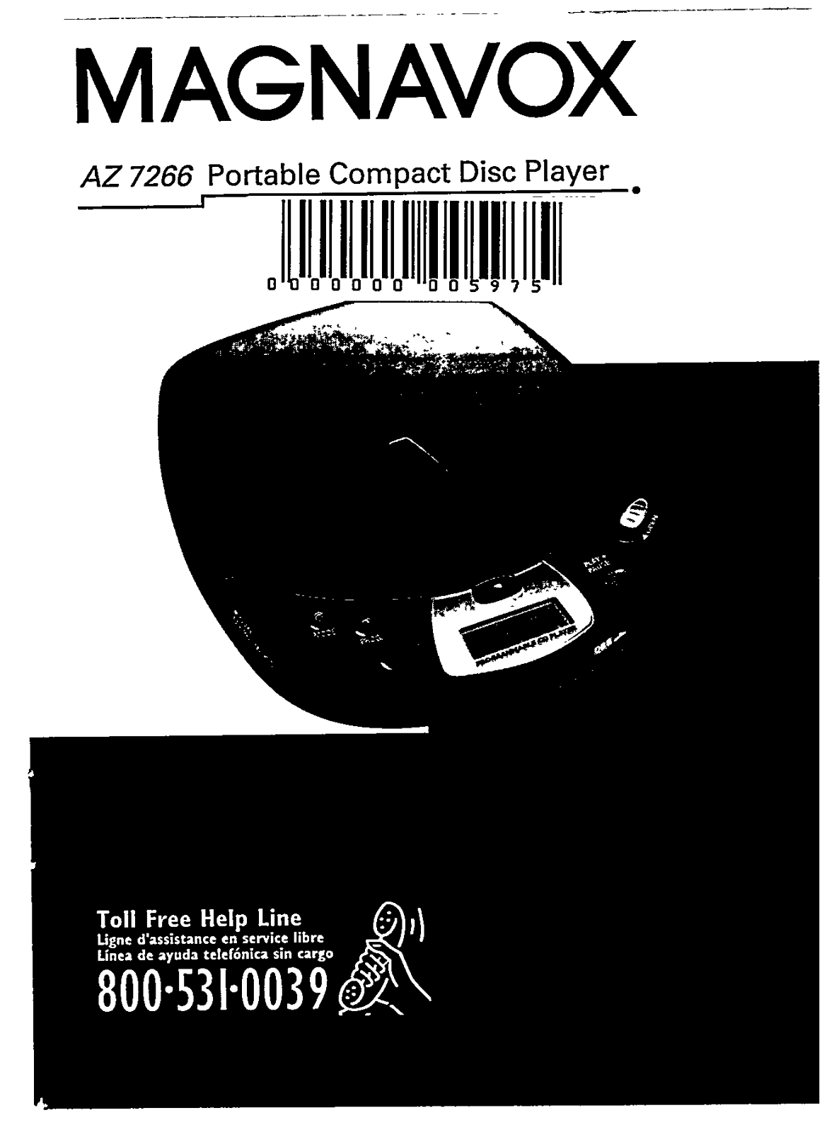 Philips AZ7266/17, AZ7266/05, AZ7266/00 User Manual