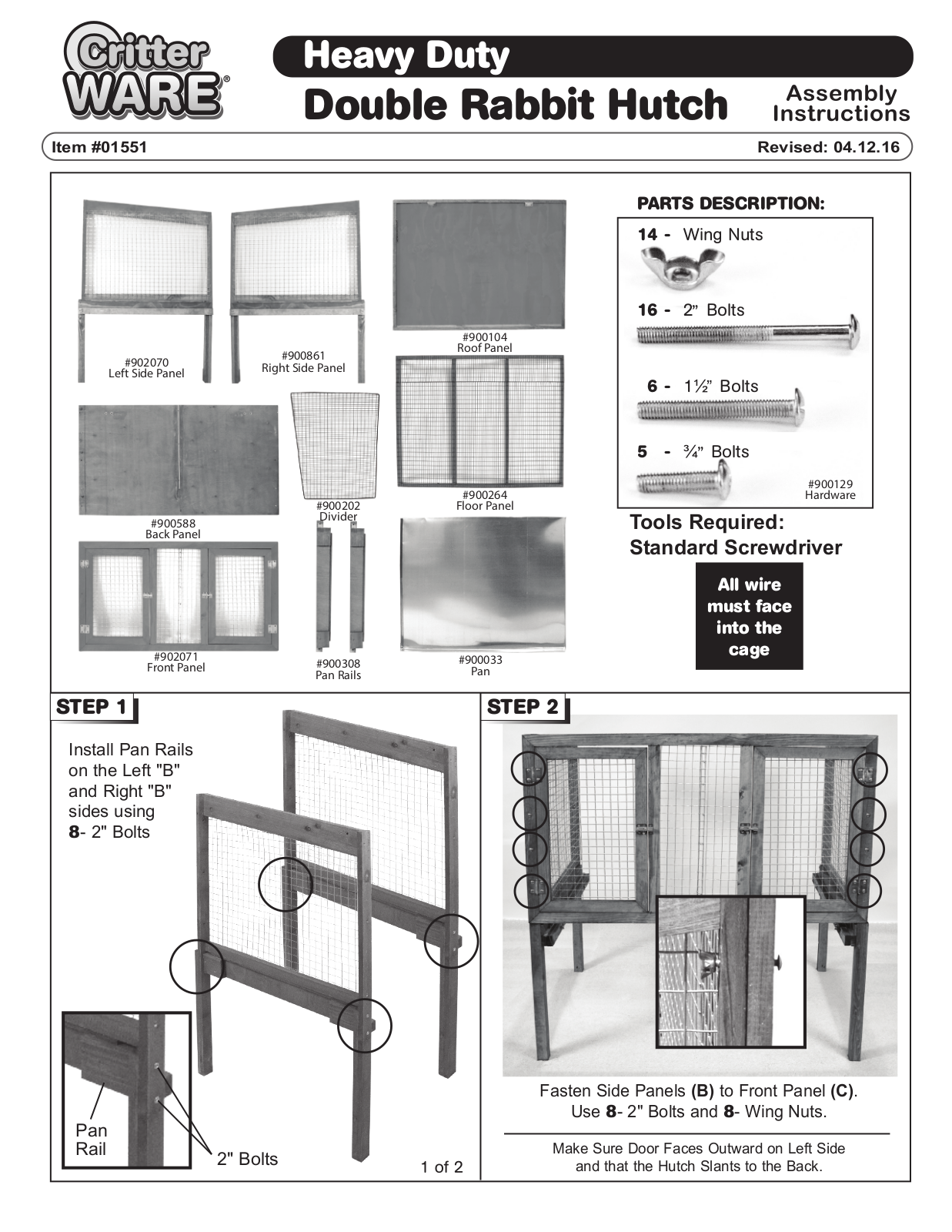 Ware Pet Products WFG1029 Installation & Assembly - ManualMachine.com