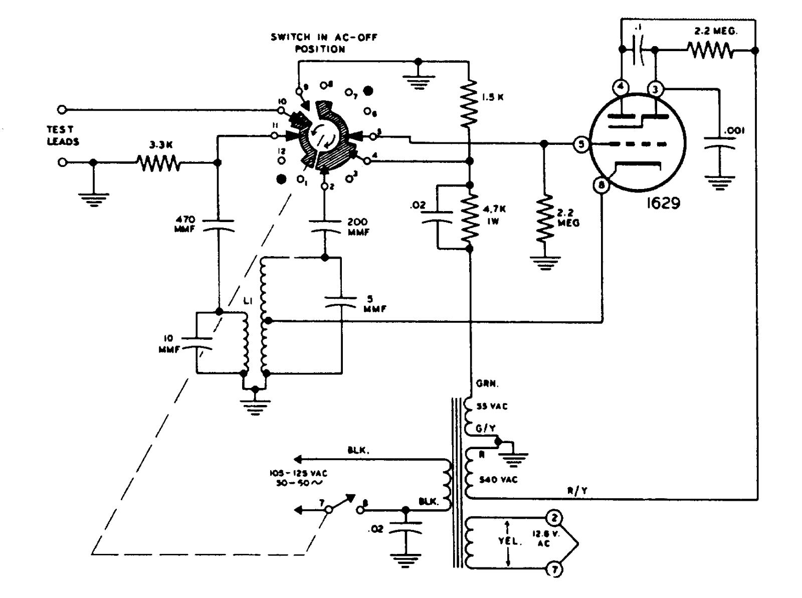 Heath Company C-1 Schematic