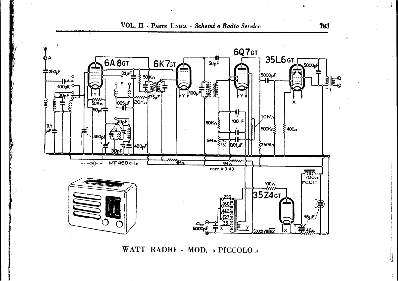 Watt Radio piccolo schematic