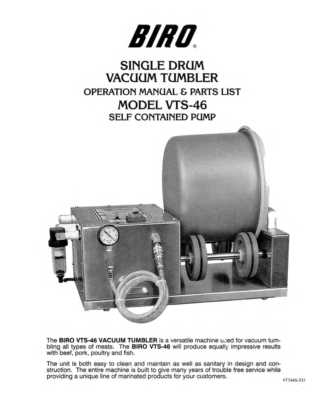 Biro VTS-46 User Manual