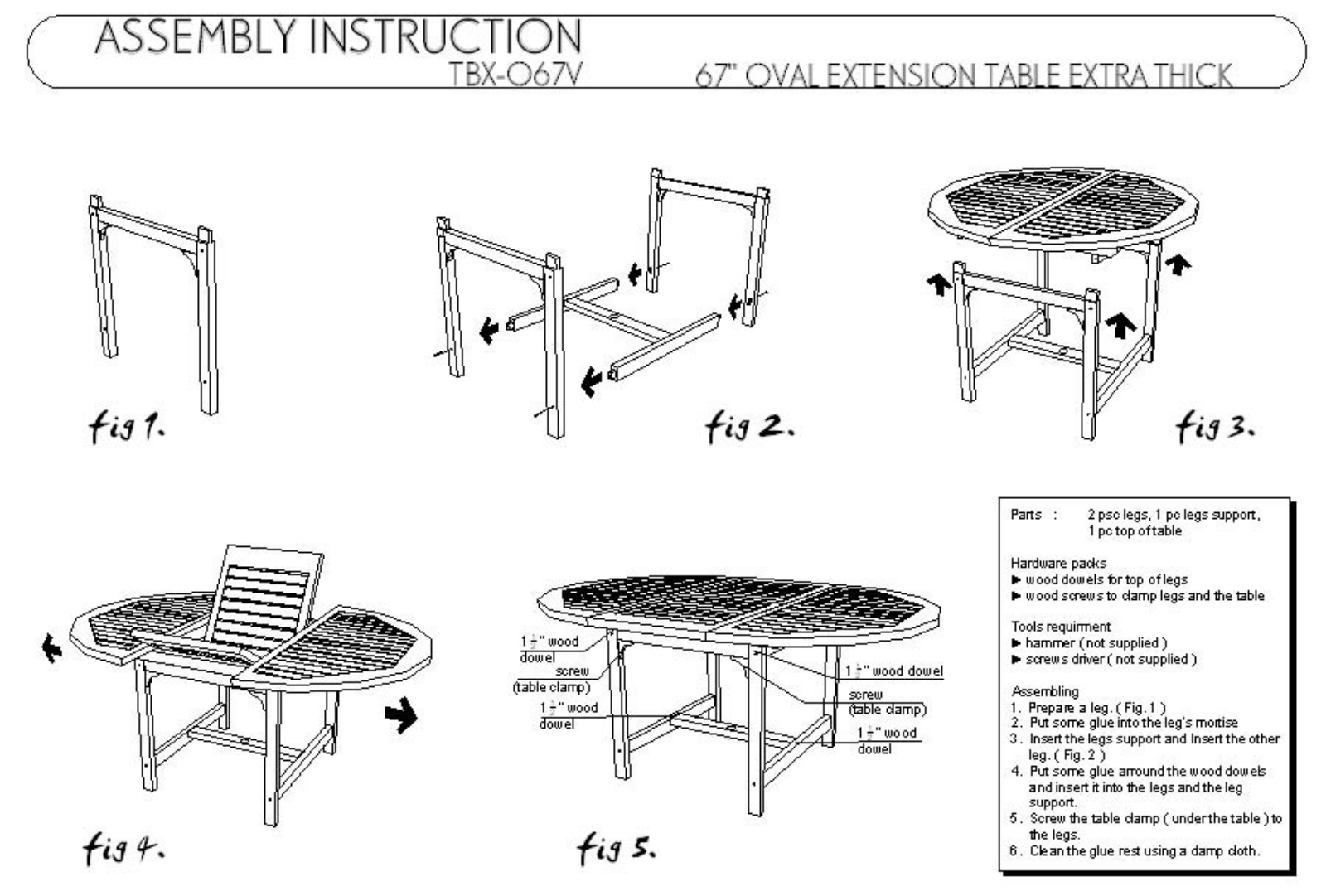 Anderson TBX067V Assembly Guide