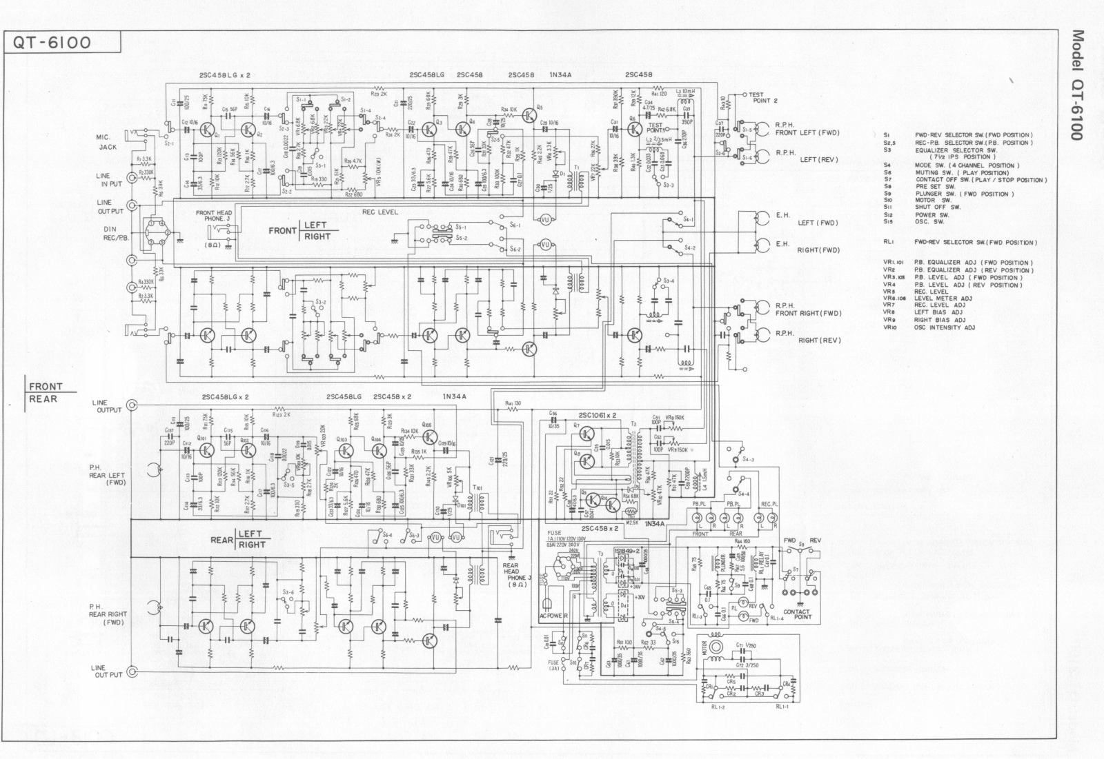 Pioneer QT-6100 Schematic