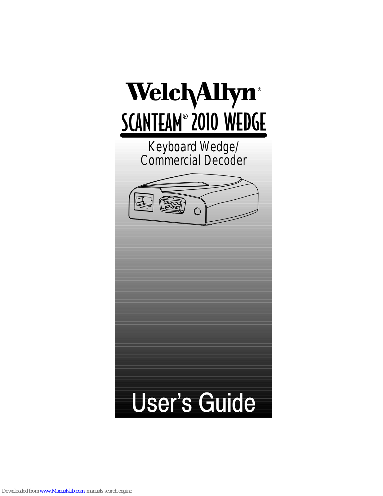 Welch Allyn Scanteam 2010 wedge User Manual