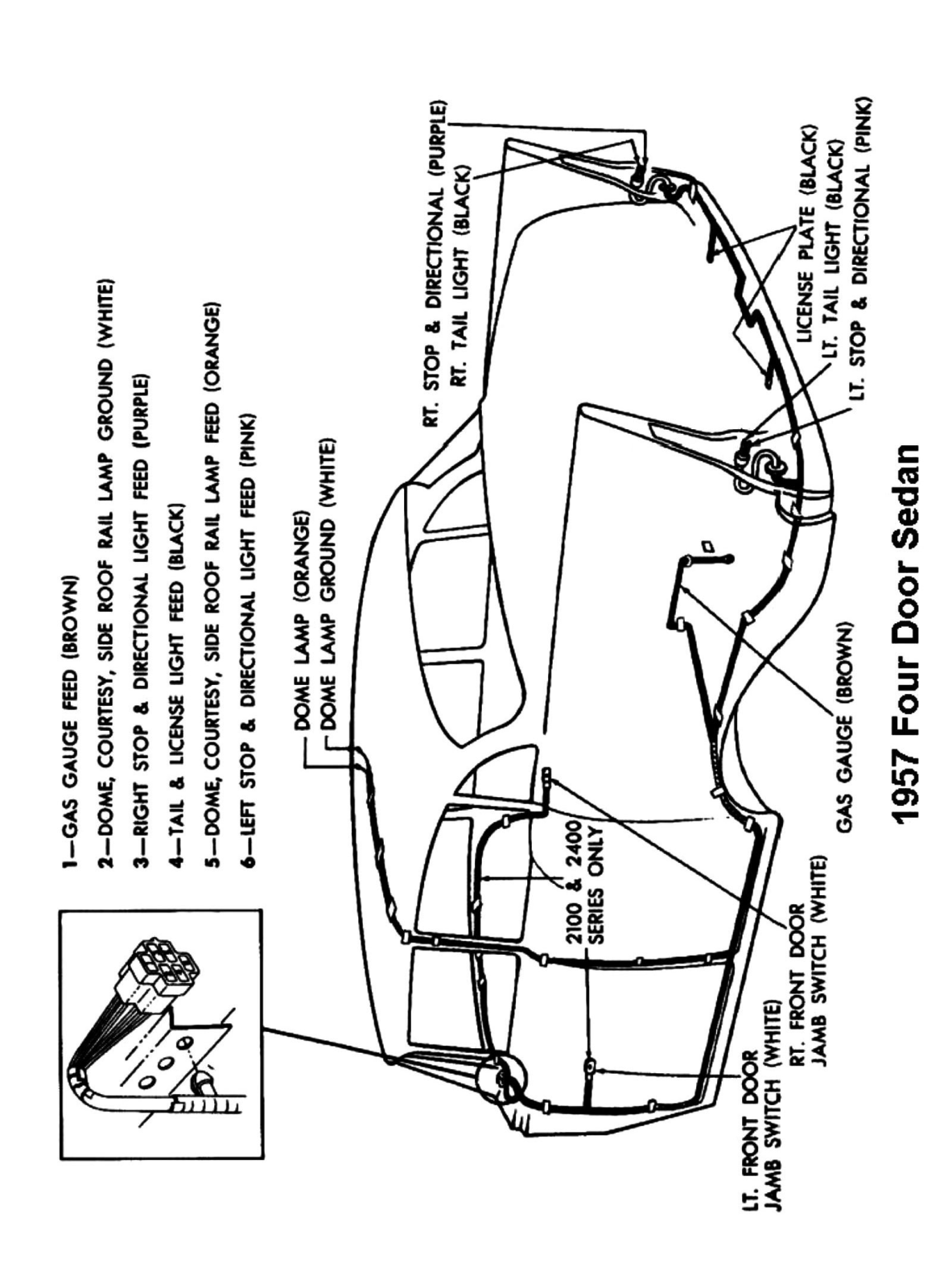 Chevrolet 1957 sedan schematic