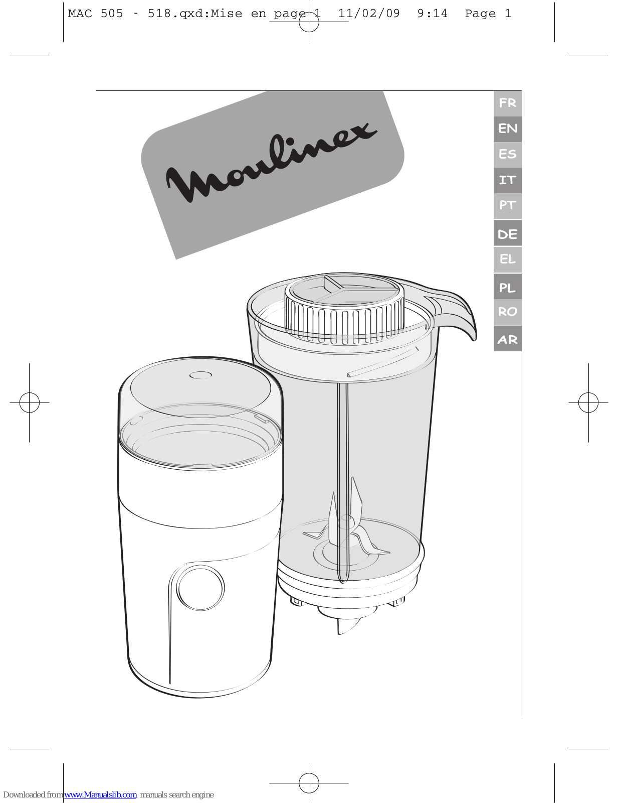 Moulinex A505, A518 User Manual