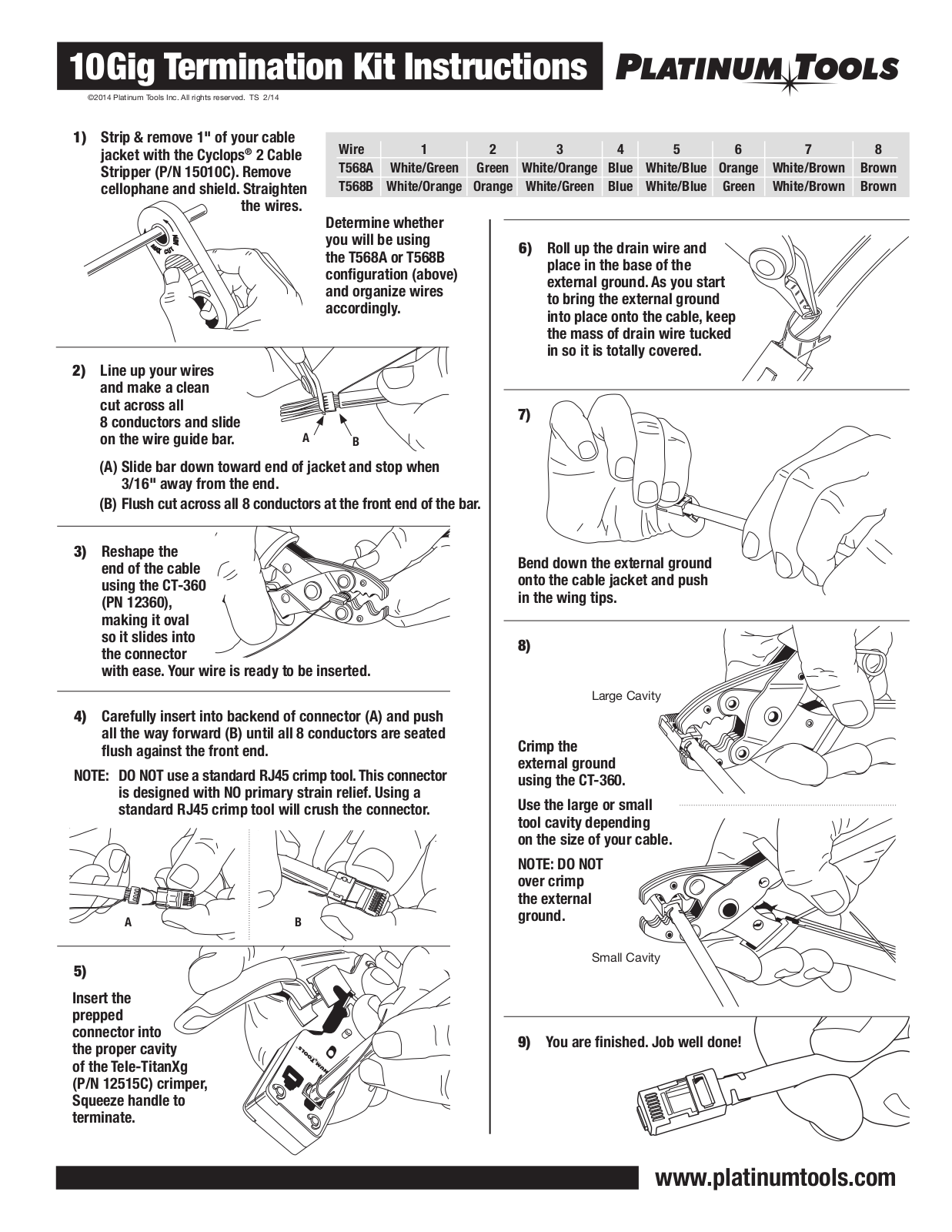 Platinum Tools 106193C, 12515, 106190, 106192, 106194 User Manual