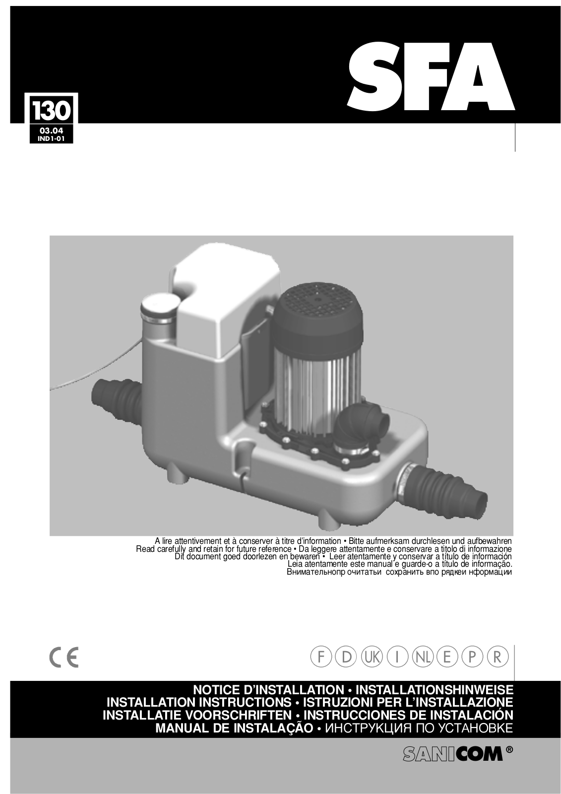 Sfa Sanicom User Manual