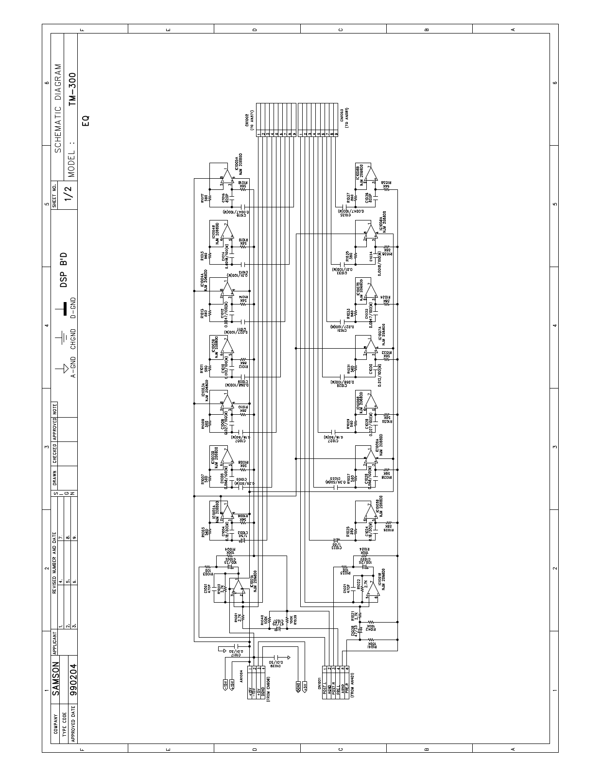 Samson TM300 Schematic