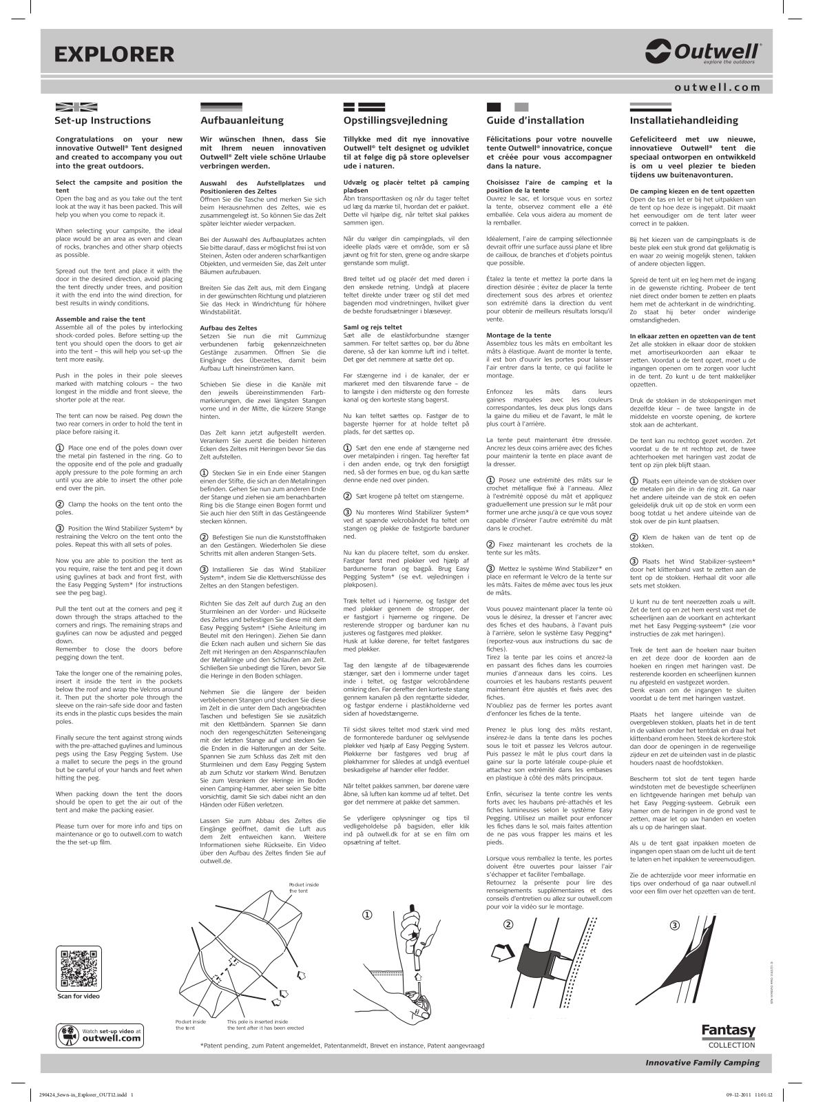 Outwell Fantasy Explorer User Manual - ManualMachine.com
